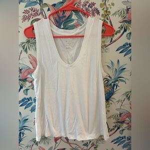 A New Day White Sleeveless Scooped Neck Tank Top Size XXL